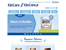 Tablet Screenshot of elecare.com